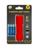 9 Led 10cm Torch with Batteries