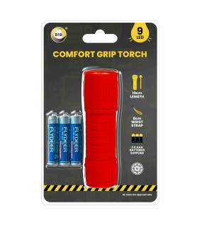 9 Led 10cm Torch with Batteries 9 Led 10cm Torch with Batteries
