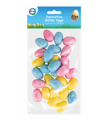 30pc Decorative Glitter Eggs