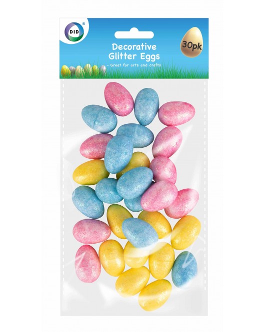 30pc Decorative Glitter Eggs