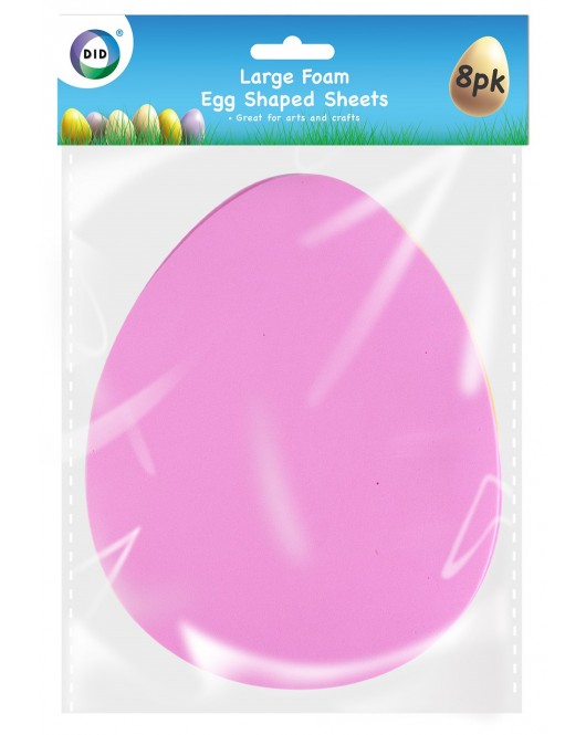 8pc Large Foam Egg Shaped Sheets