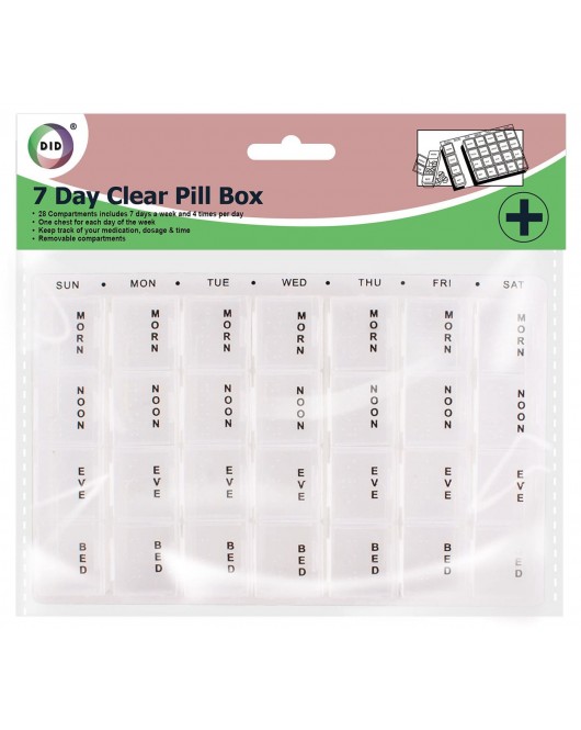 7 Day Clear Pill Box