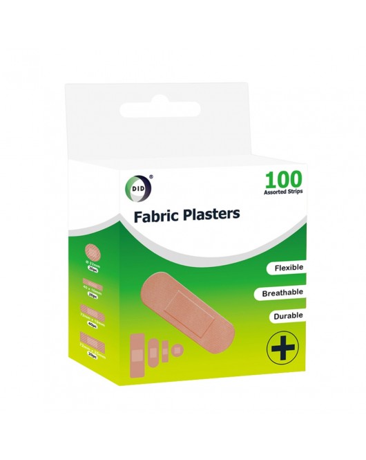 100pc Assorted Fabric Plasters