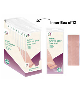 1m x 6cm Fabric Plaster Strip 1m x 6cm Fabric Plaster Strip