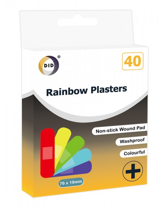 40pc Rainbow Plasters