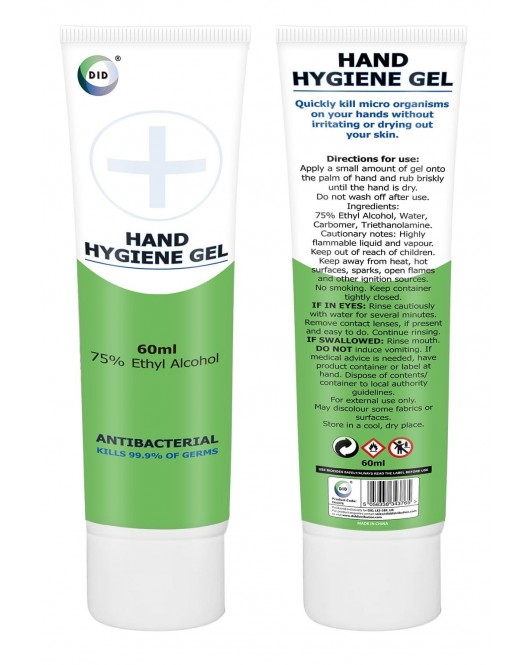 60ml Hand Hygiene Gel (Tube)