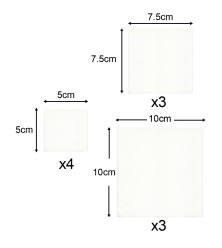 10Pk Non-Adherent Dressing Pads