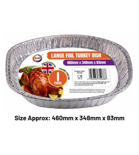 Large Foil Turkey Dish (Approx 460mm x 345mm x 85mm)