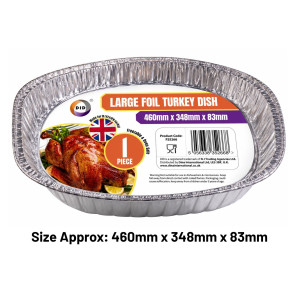 Large Foil Turkey Dish (Approx 460mm x 345mm x 85mm)