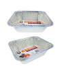 2pc Foil Deep Roaster Pan (Approx 328mm x 260mm x 106mm) 2pc Foil Deep Roaster Pan (Approx 328mm x 260mm x 106mm)