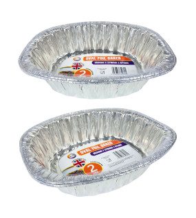 2pc Oval Foil Baker (Approx 335mm x 270mm x 92mm)