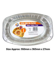 Extra Large Foil Platter (Approx 550mm x 363mm x 27mm)