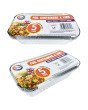 5pc Foil Containers & Lids (Approx 200mm x 110mm x 50mm) 5pc Foil Containers & Lids (Approx 200mm x 110mm x 50mm)