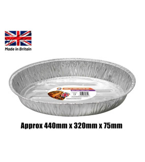 Jumbo Foil Turkey Roasting Tray (Approx 440mm x 320mm x 75mm) Jumbo Foil Turkey Roasting Tray (Approx 440mm x 320mm x 75mm)