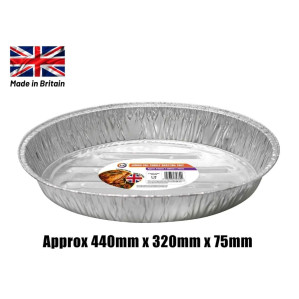 Jumbo Foil Turkey Roasting Tray (Approx 440mm x 320mm x 75mm) Jumbo Foil Turkey Roasting Tray (Approx 440mm x 320mm x 75mm)