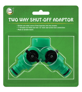 Two Way Shut-Off Adaptor Two Way Shut-Off Adaptor