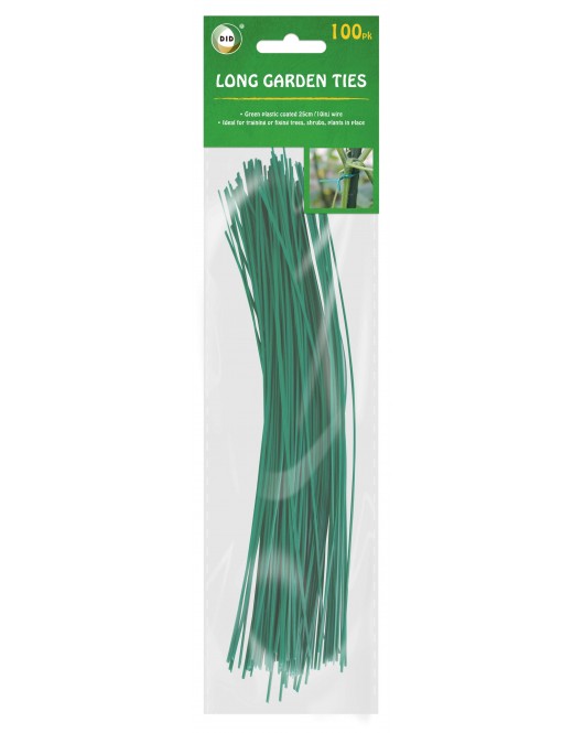 100pc Long Garden Ties