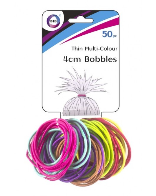 50pc Thin Multi-Colour Bobbles