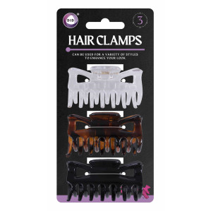 3Pk Hair Clamps 3Pk Hair Clamps
