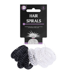 8Pk Hair Spirals 