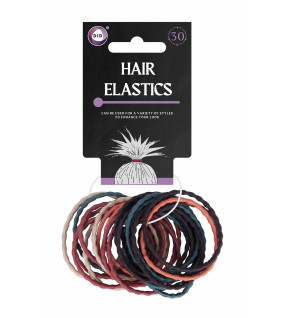 30Pk Coloured Hair Elastics 30Pk Coloured Hair Elastics