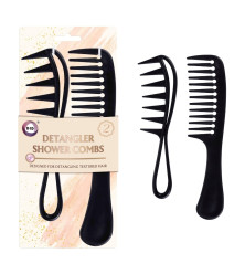 2Pk Detangler Shower Combs 