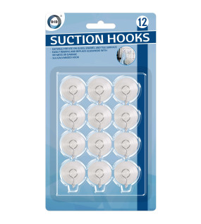 12pc Suction Hooks 12pc Suction Hooks