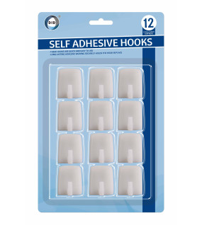 12pc Self Adhesive Hooks 12pc Self Adhesive Hooks