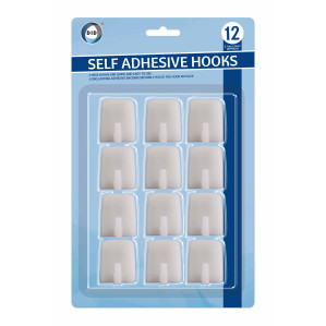 12pc Self Adhesive Hooks 12pc Self Adhesive Hooks