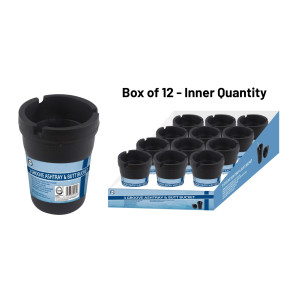 3 Groove Ashtray &amp; Butt Bucket