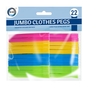 22pc Jumbo Clothes Pegs