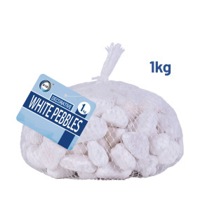 1Kg Decorative White Pebbles 1Kg Decorative White Pebbles