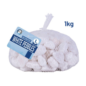 1Kg Decorative White Pebbles 1Kg Decorative White Pebbles