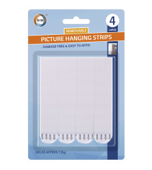 4Pk Large Picture Hanging Strips