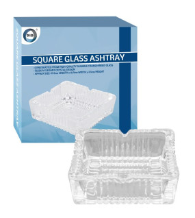 Square Glass Ashtray Square Glass Ashtray