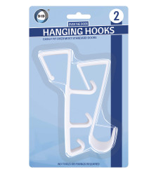 2Pk Over The Door Hanging Hooks