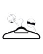 3Pk Black Velvet Hangers