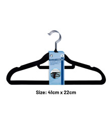 3Pk Black Velvet Hangers