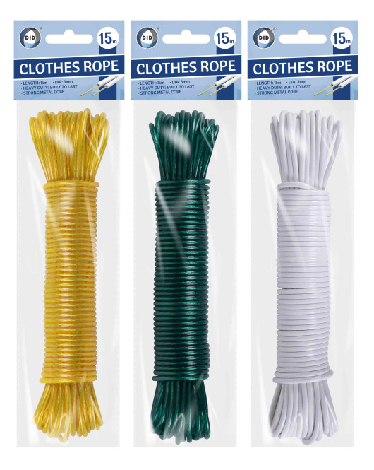 15m Steel Core Clothesline