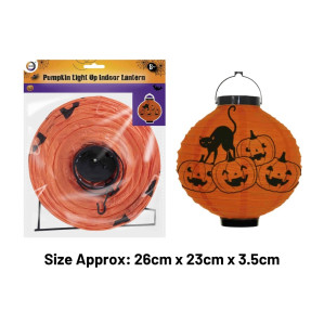 Pumpkin Light Up Indoor Lantern