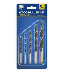 5pc Wood Drill Bit Set
