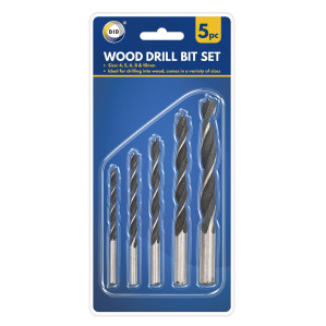 5pc Wood Drill Bit Set 5pc Wood Drill Bit Set