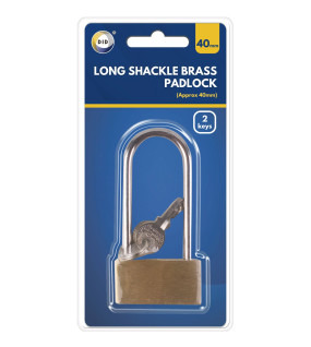 40mm Long Shackle Brass Padlock 40mm Long Shackle Brass Padlock