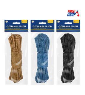 30m x 6mm Clothesline Pp Rope 30m x 6mm Clothesline Pp Rope