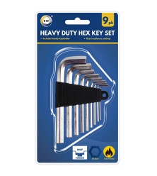 9pc Heavy Duty Hex Key Set
