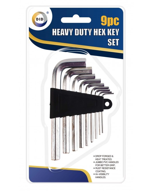 9pc Heavy Duty Hex Key Set
