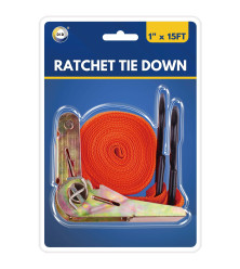 1" x 15ft Ratchet Tie Down