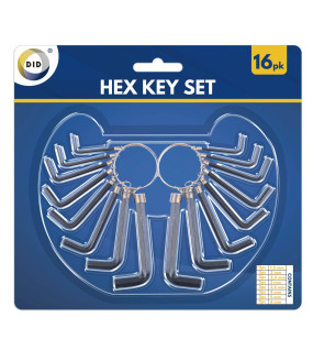 16pc Hex Key Set 16pc Hex Key Set