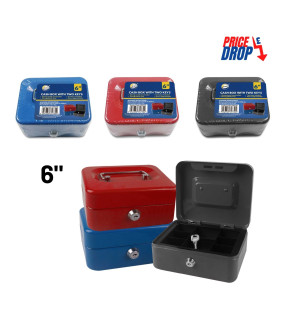 6" Cash Box with Two Keys 6" Cash Box with Two Keys