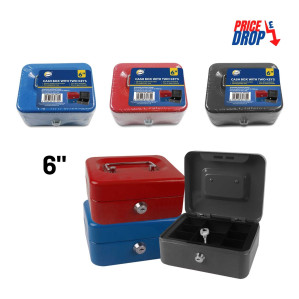 6" Cash Box with Two Keys 6" Cash Box with Two Keys
